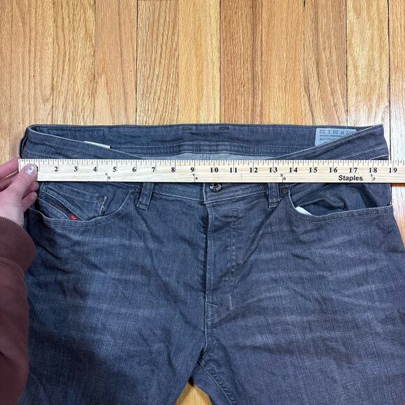Diesel Safado Jeans Men’s 36x32 Gray Regular Slim Straight Stretch Denim USA - Picture 6 of 16